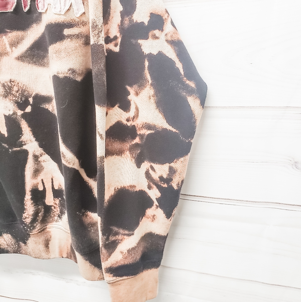 Custom bleached distressed sweatshirt Mens/Womens - Picture 5 of 7